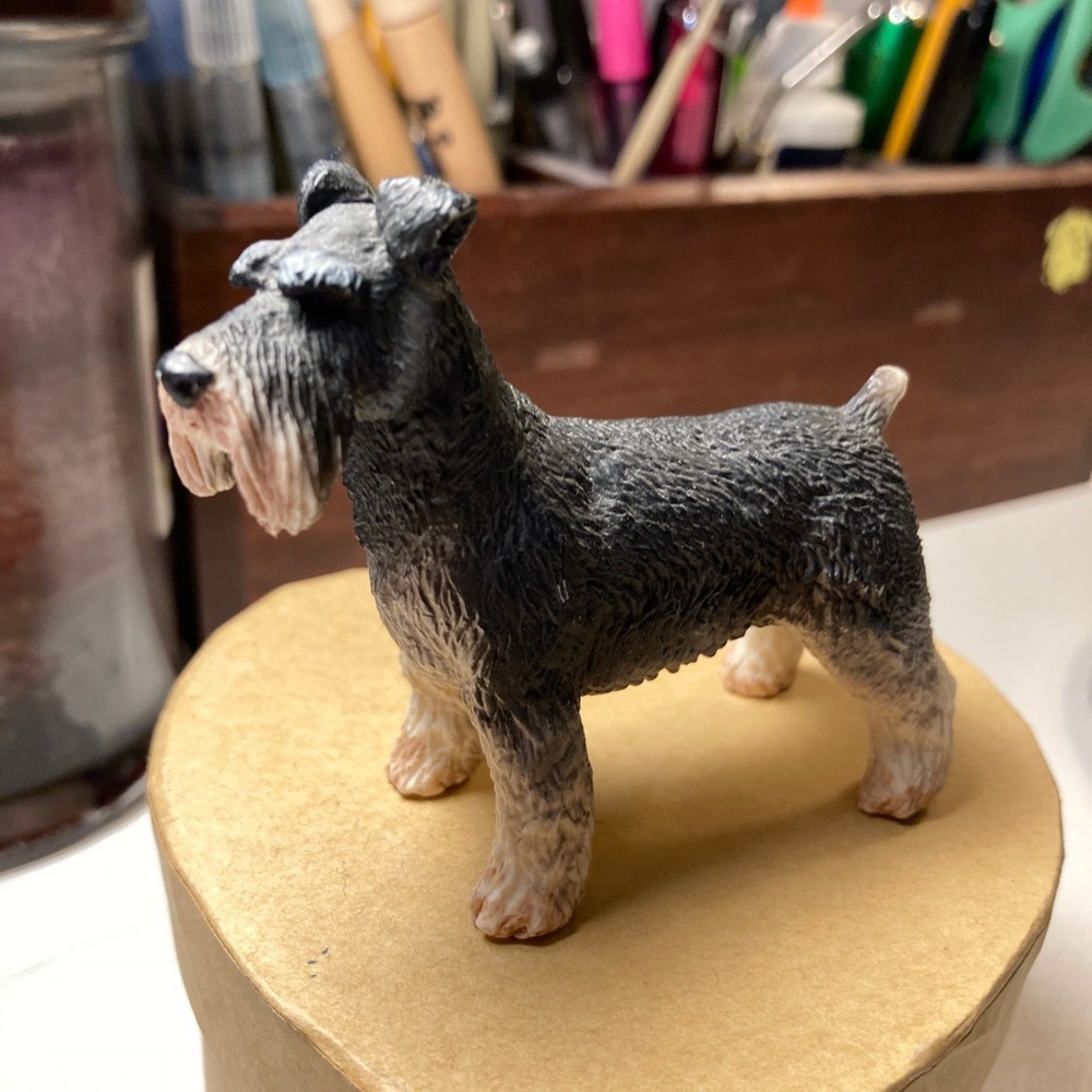 Schnauzer Figurine Toy Dog Collectable Safari Ltd. 🐾 Puppy Canine Pure Breed